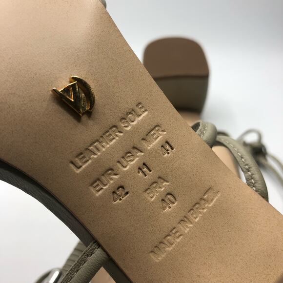 Free People X Vicenza Love Struck Square Toe Wrap Heels Olive US 11 - Picture 7 of 8